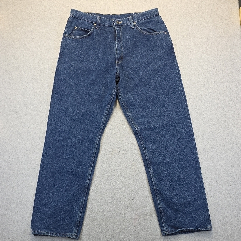Wrangler 9760WDR Relaxed Fit Jeans Men’s 36x32 Blue Denim